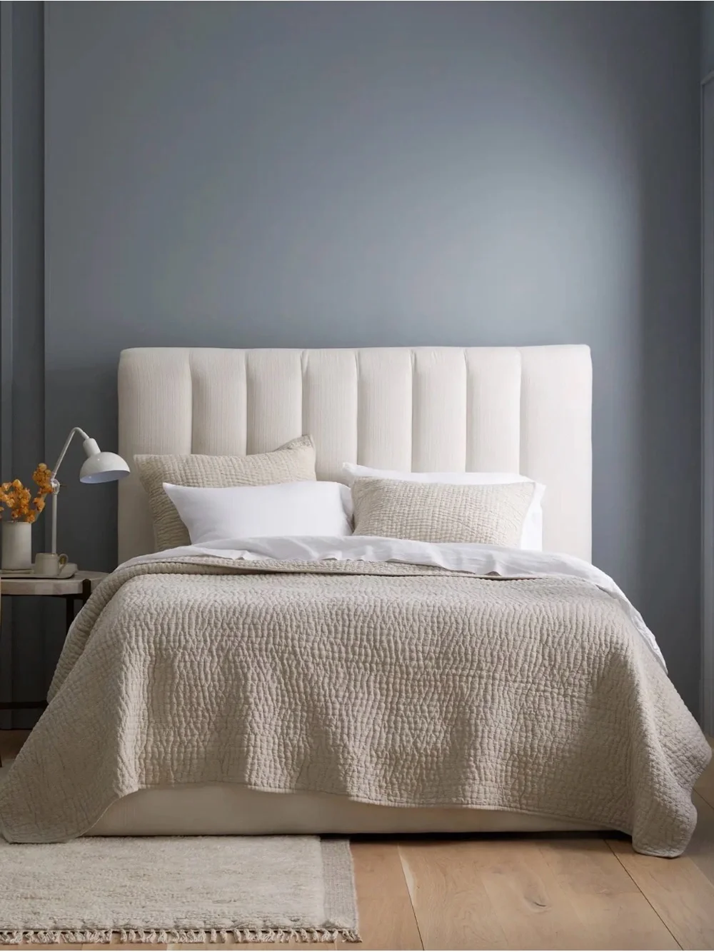 European Linen and Organic Cotton Quilt in Natural - Retail $150